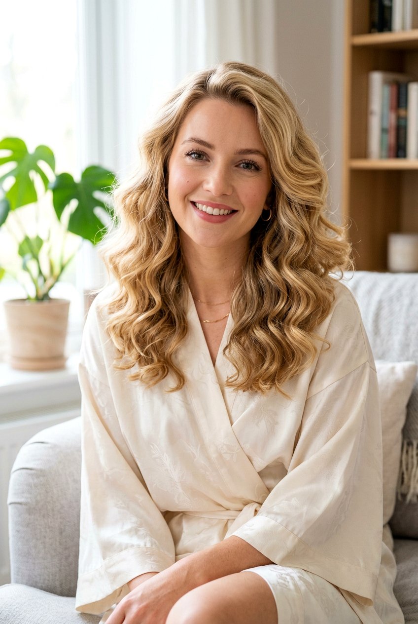 Sock Bun Curls - 20 overnight bun curls for shoulder length hair - 20 overnight bun curls for shoulder length hair