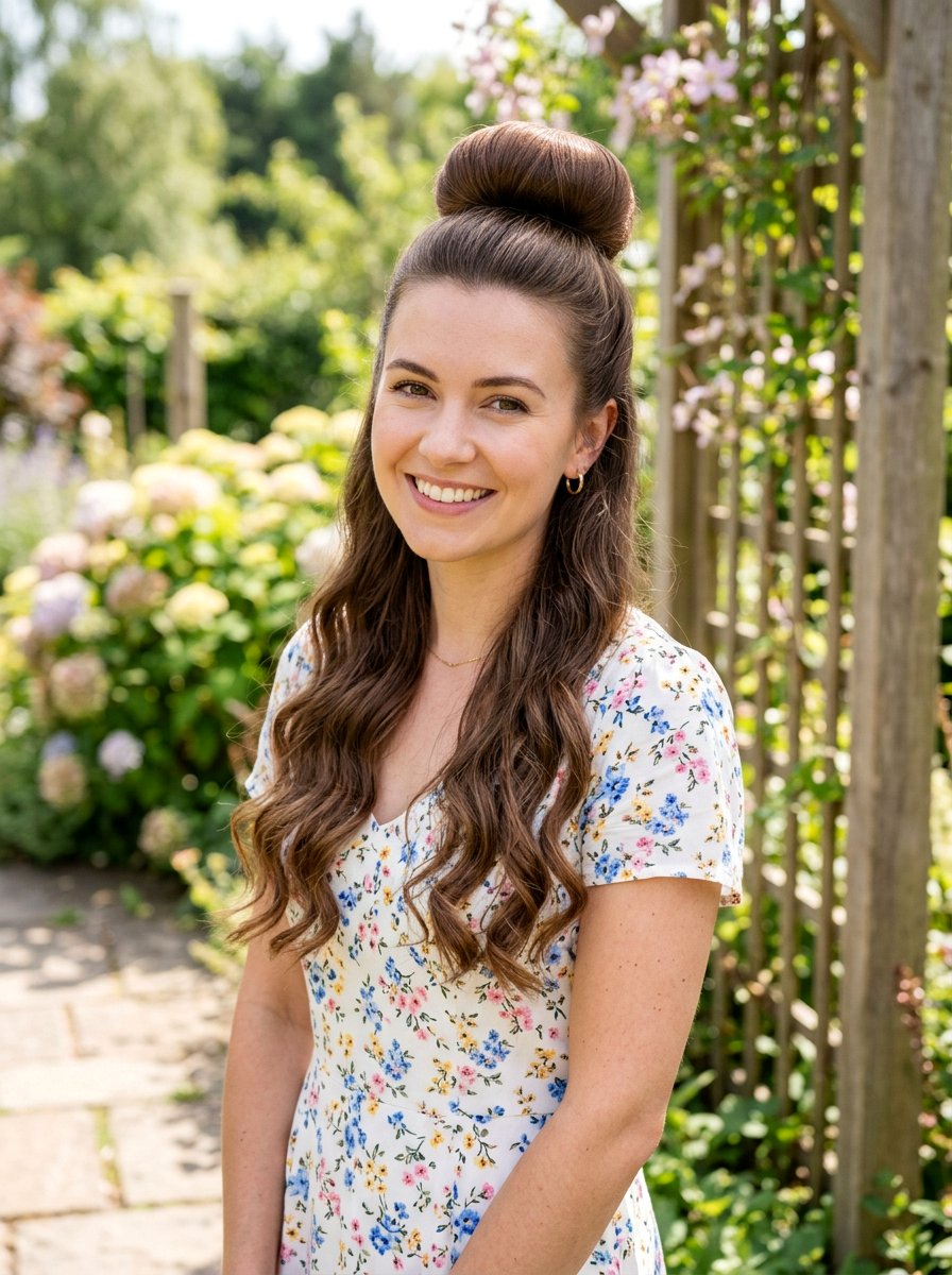 Sock Bun Curls - 20 no heat curls for layered hair - 20 no heat curls for layered hair