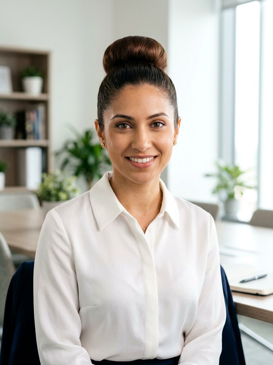 Sock Bun For Interviews - 20 interview hairstyle with smooth low bun - 20 interview hairstyle with smooth low bun