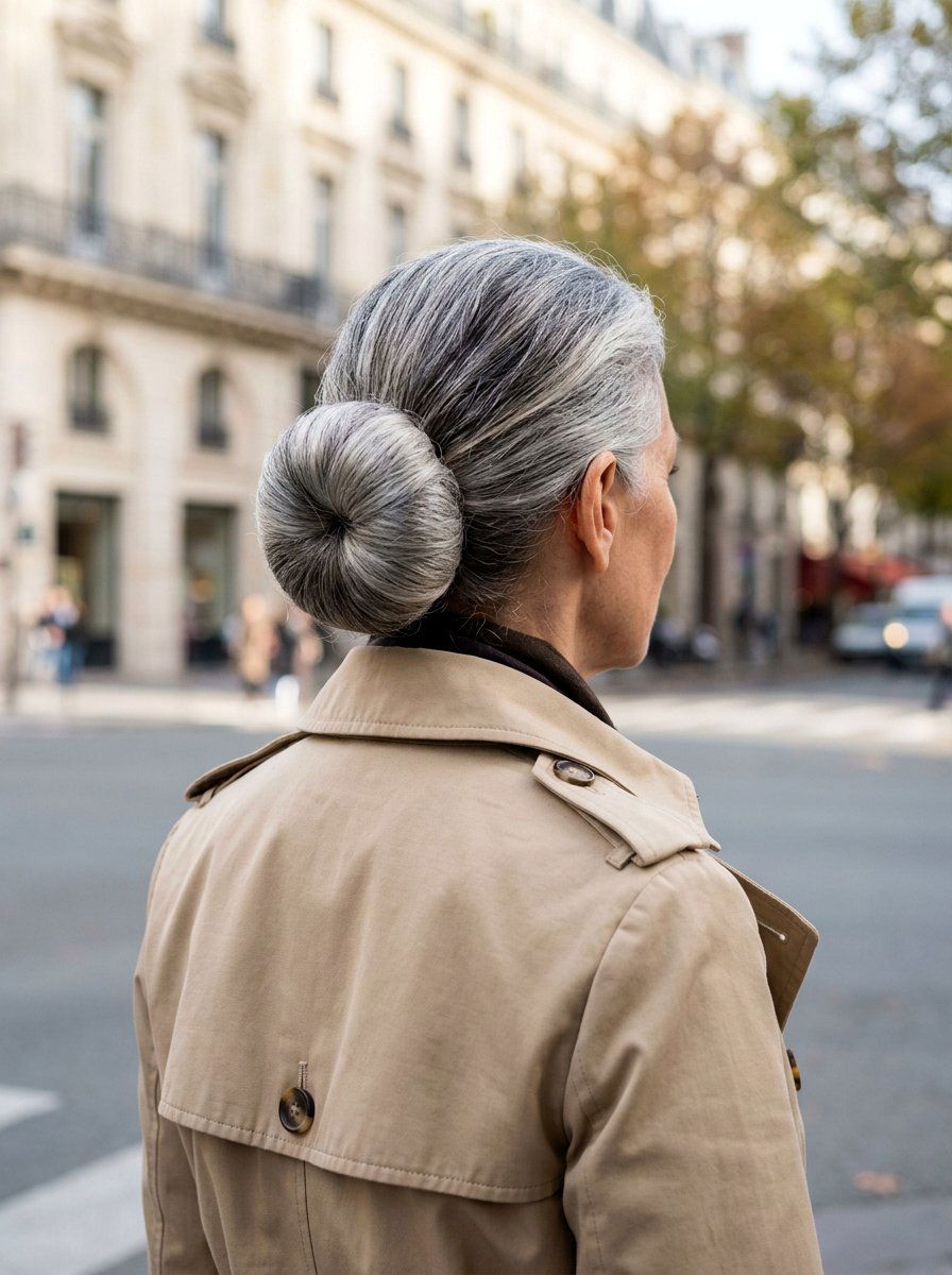 Sock Volumized Low Bun - 20 classy low bun hairstyle for older women - 20 classy low bun hairstyle for older women