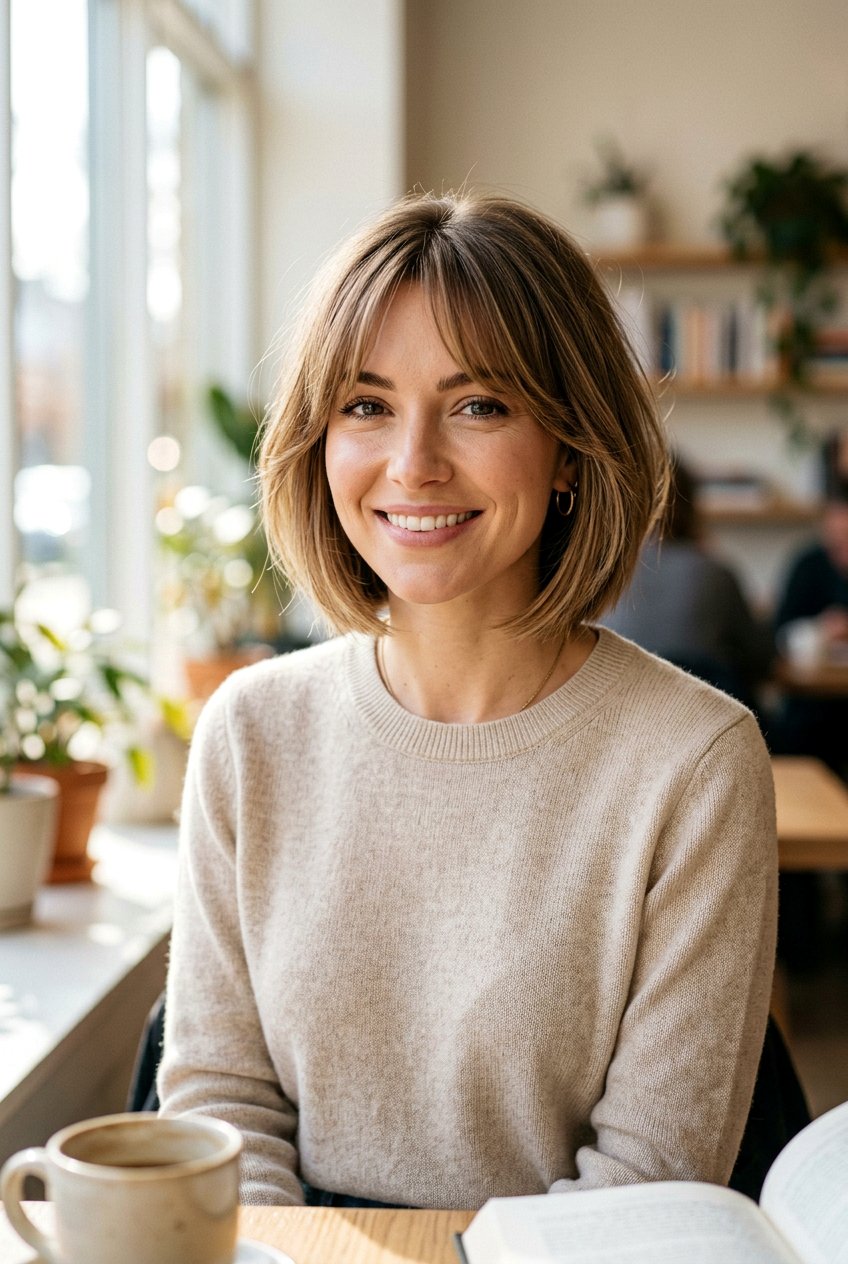 Soft A Line Bob For Heart Shaped Face - 20 soft A line bob haircut - 20 soft A line bob haircut