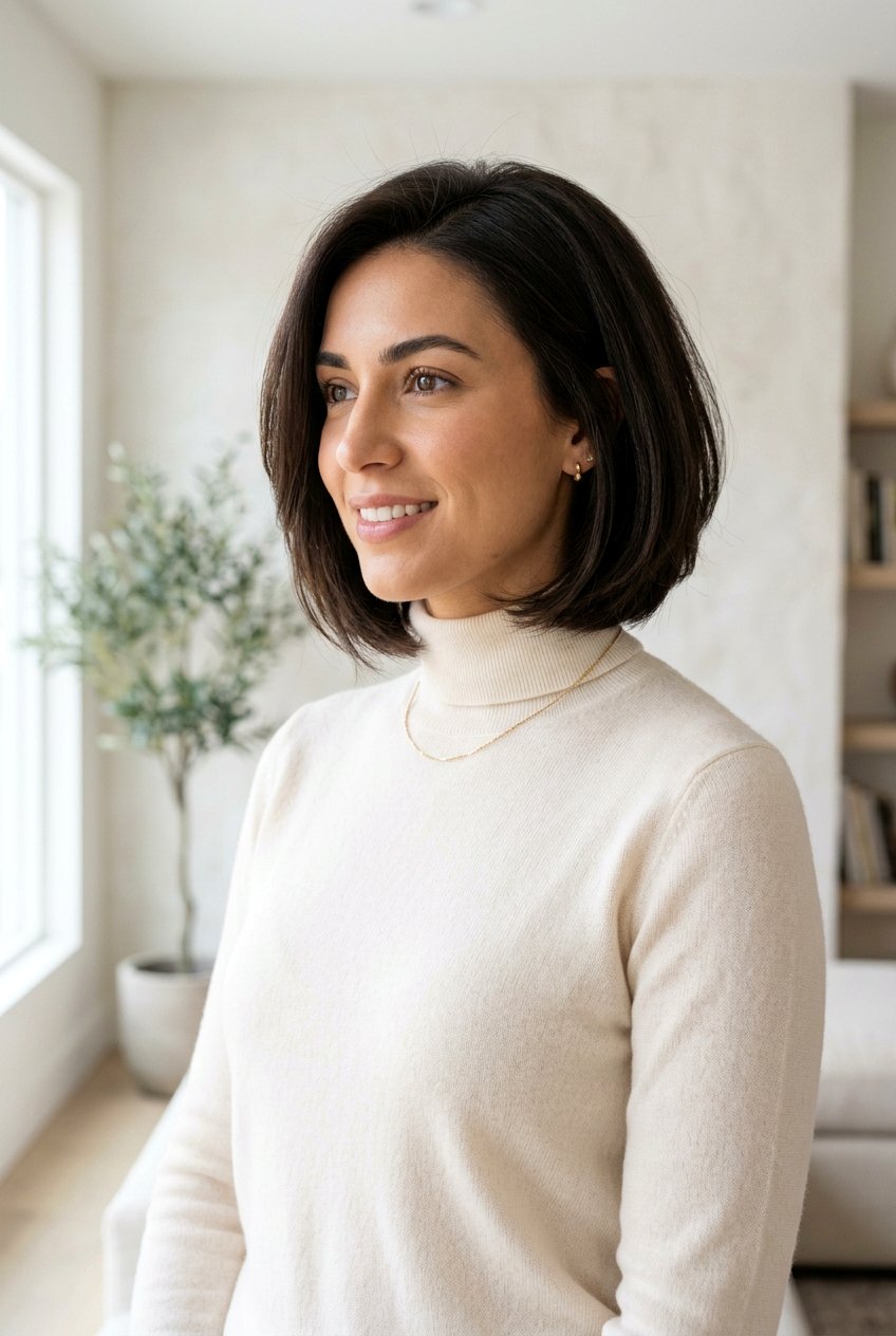 Soft A Line Bob For Thick Hair - 20 soft A line bob haircut - 20 soft A line bob haircut