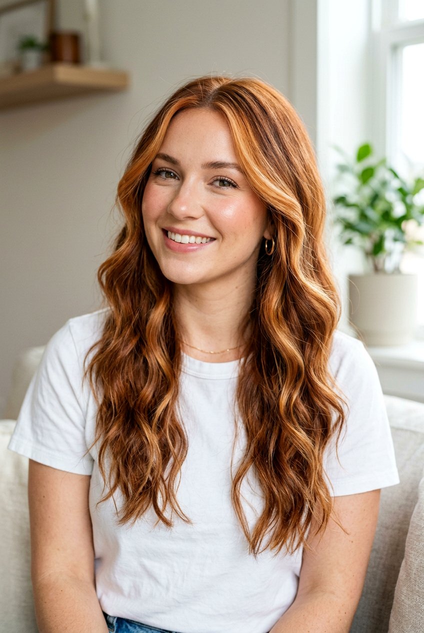 20 Stunning Soft Auburn Balayage Ideas for Rich Warmth