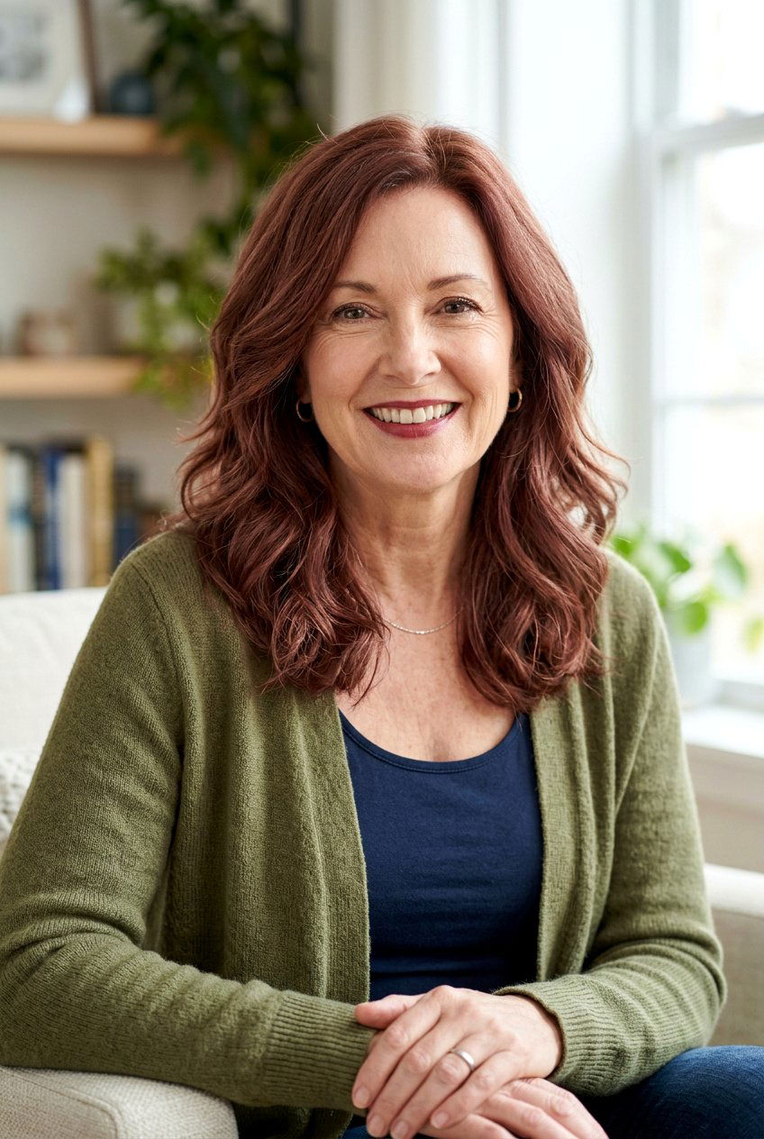 Soft Auburn Hair Color - 20 hair color ideas for women over 50 - 20 hair color ideas for women over 50
