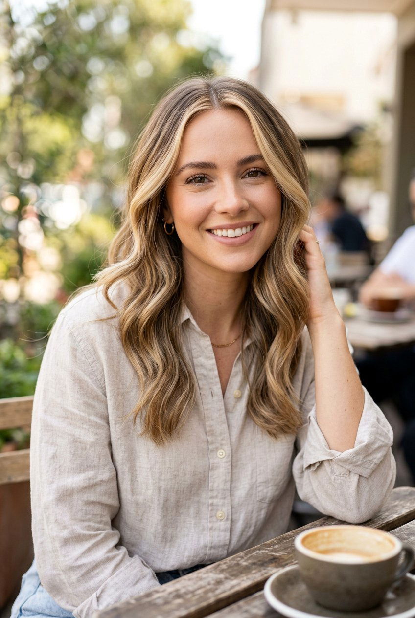 Soft Balayage Money Piece - 20 money piece for first time hair color - 20 money piece for first time hair color