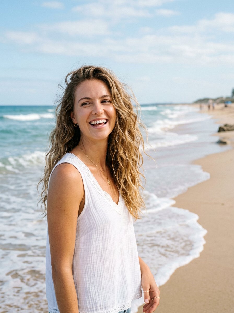 Soft Beach Waves - 20 simple hairstyle for birthday brunch - 20 simple hairstyle for birthday brunch