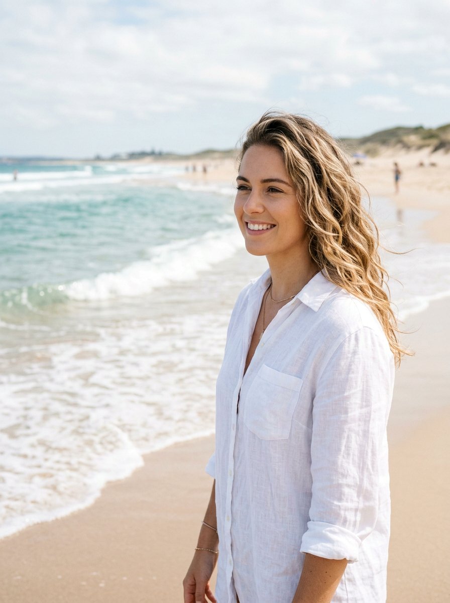 Soft Beach Waves - 20 simple hairstyle for wedding shower - 20 simple hairstyle for wedding shower