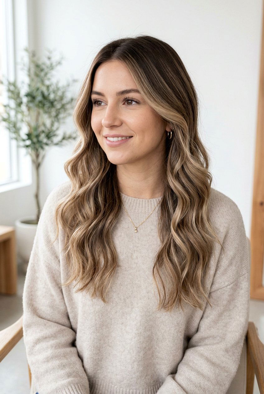 Soft Beige Blonde Balayage On Brown Hair - 20 beige blonde highlights on brown hair - 20 beige blonde highlights on brown hair