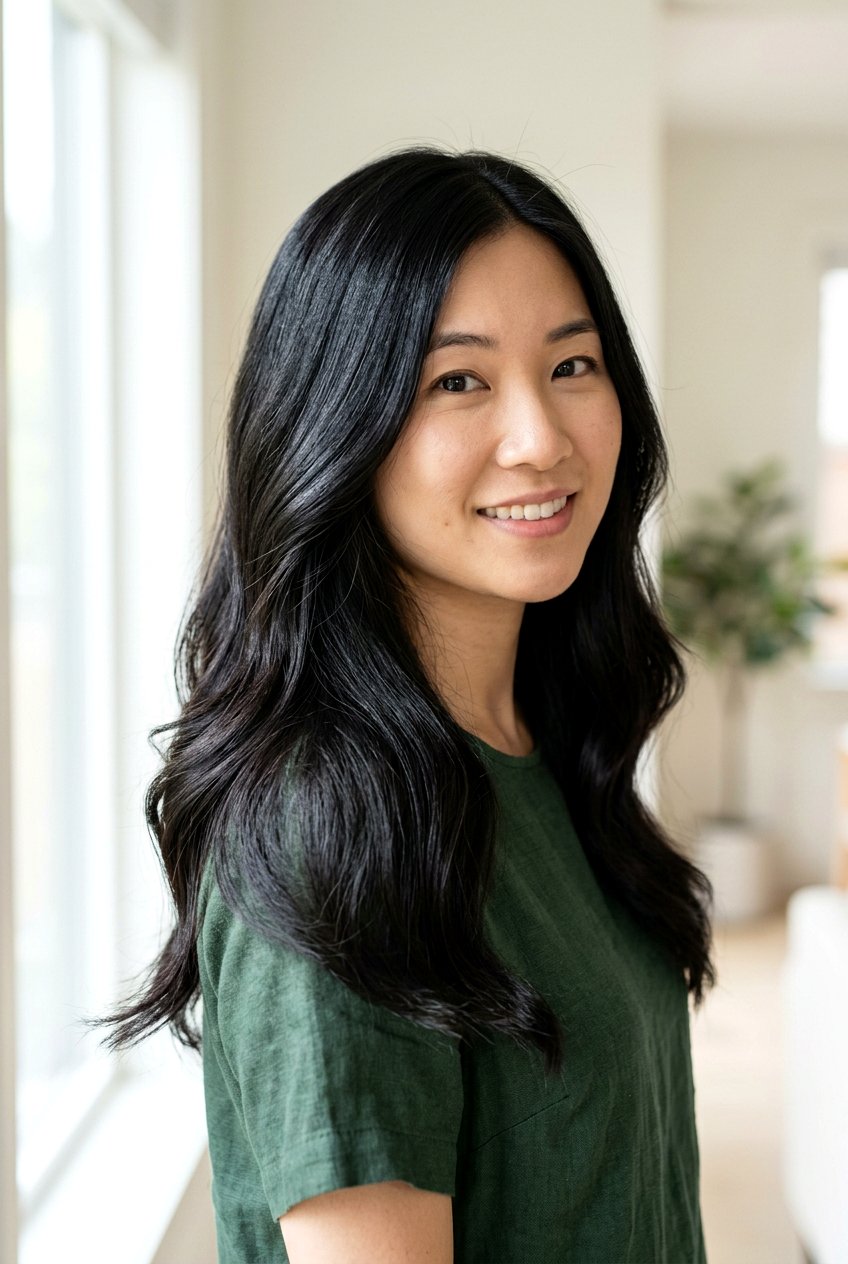 Soft Black Hair - 20 spring hair color ideas - 20 spring hair color ideas