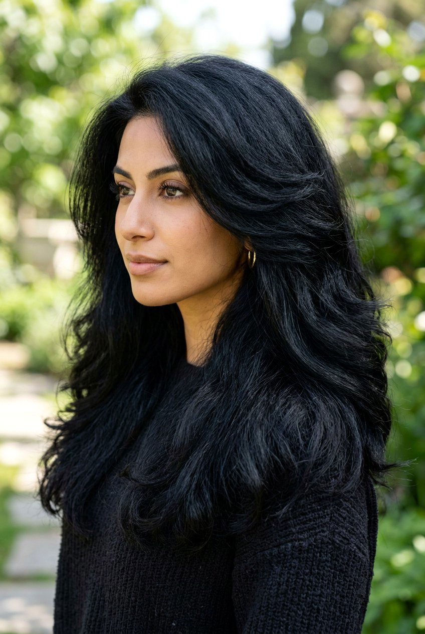 Soft Black Velvet Hair - 20 soft black hair color - 20 soft black hair color