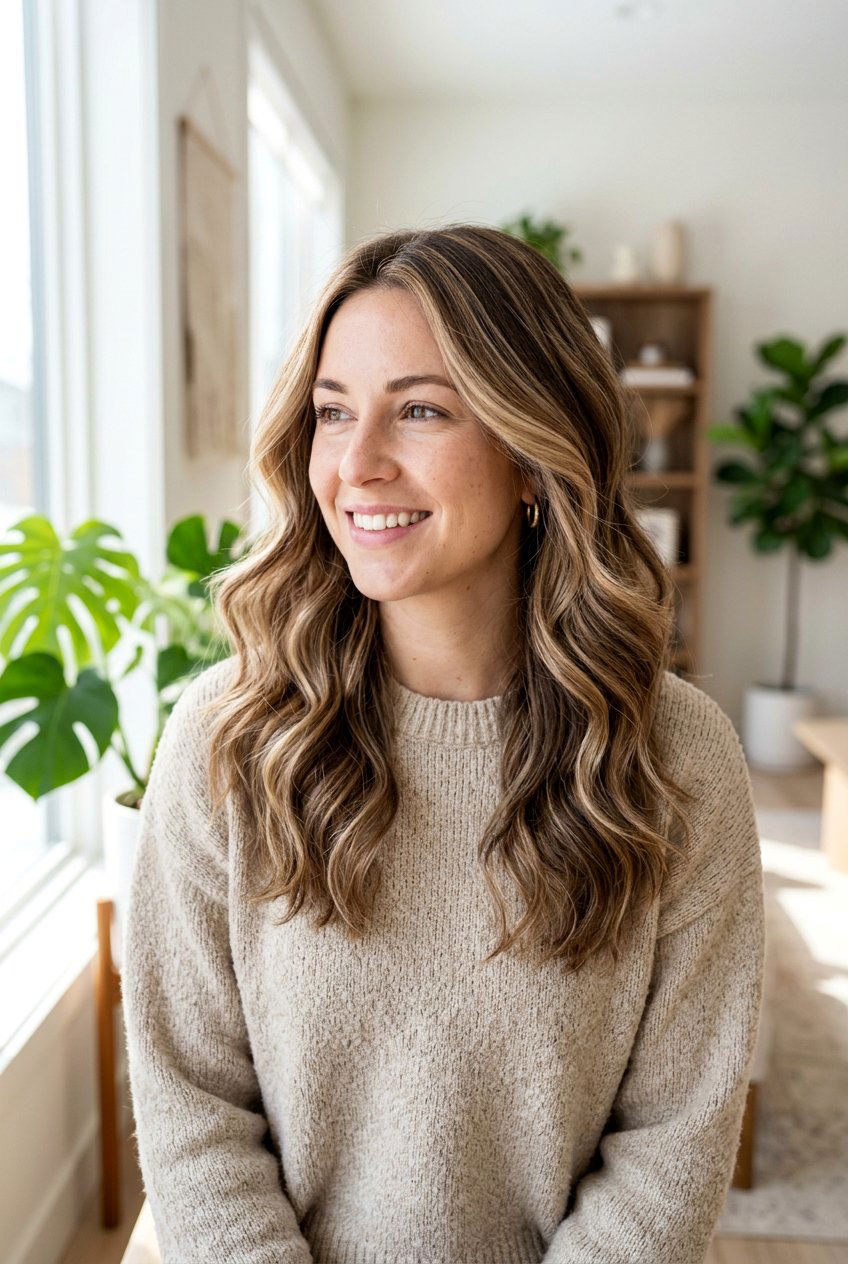 Soft Blonde Highlights With Brown Lowlights - 20 soft blonde highlights on brown hair - 20 soft blonde highlights on brown hair