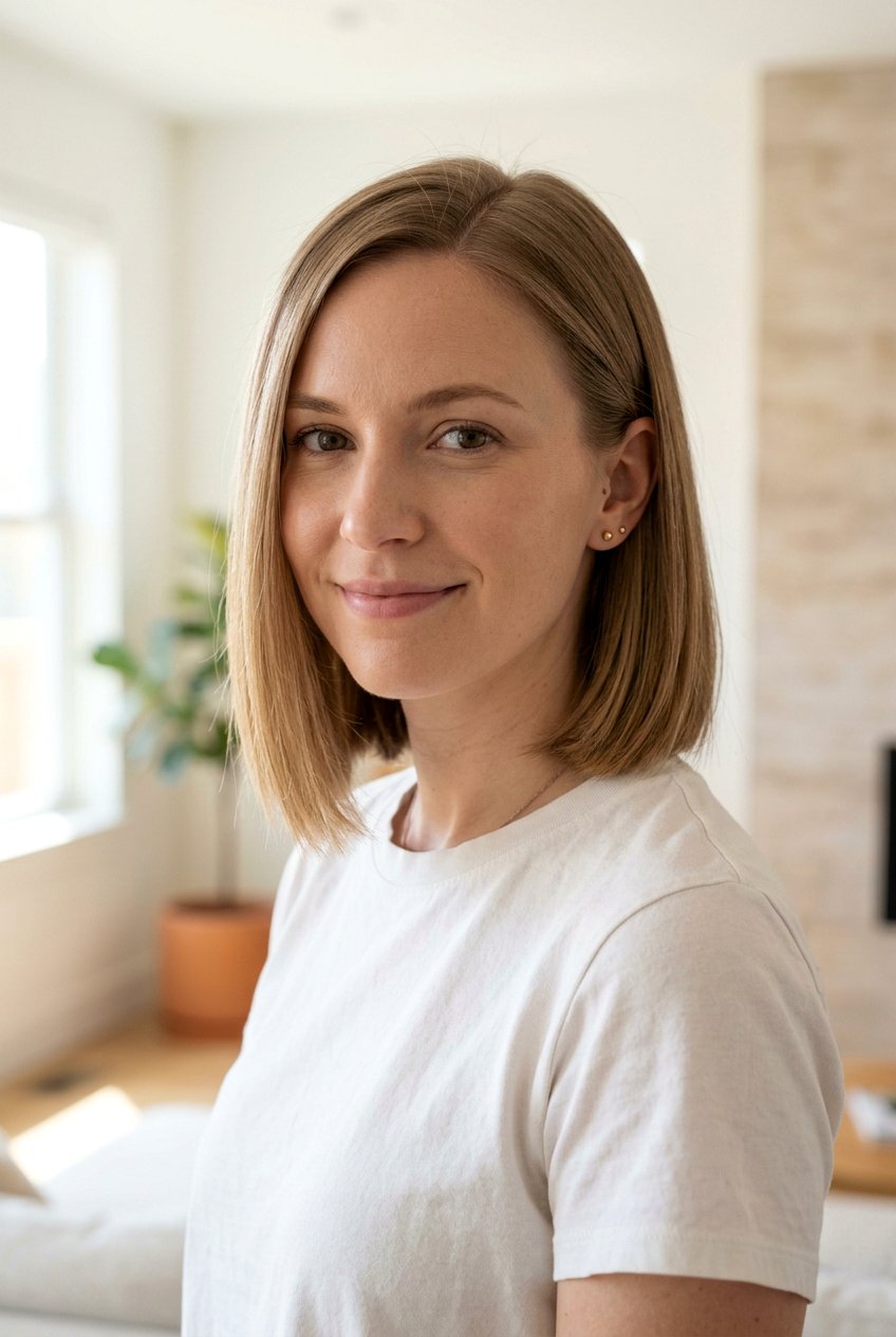 Soft Blunt Bob Side Part Fine Hair - 20 fine hair bob with side part - 20 fine hair bob with side part