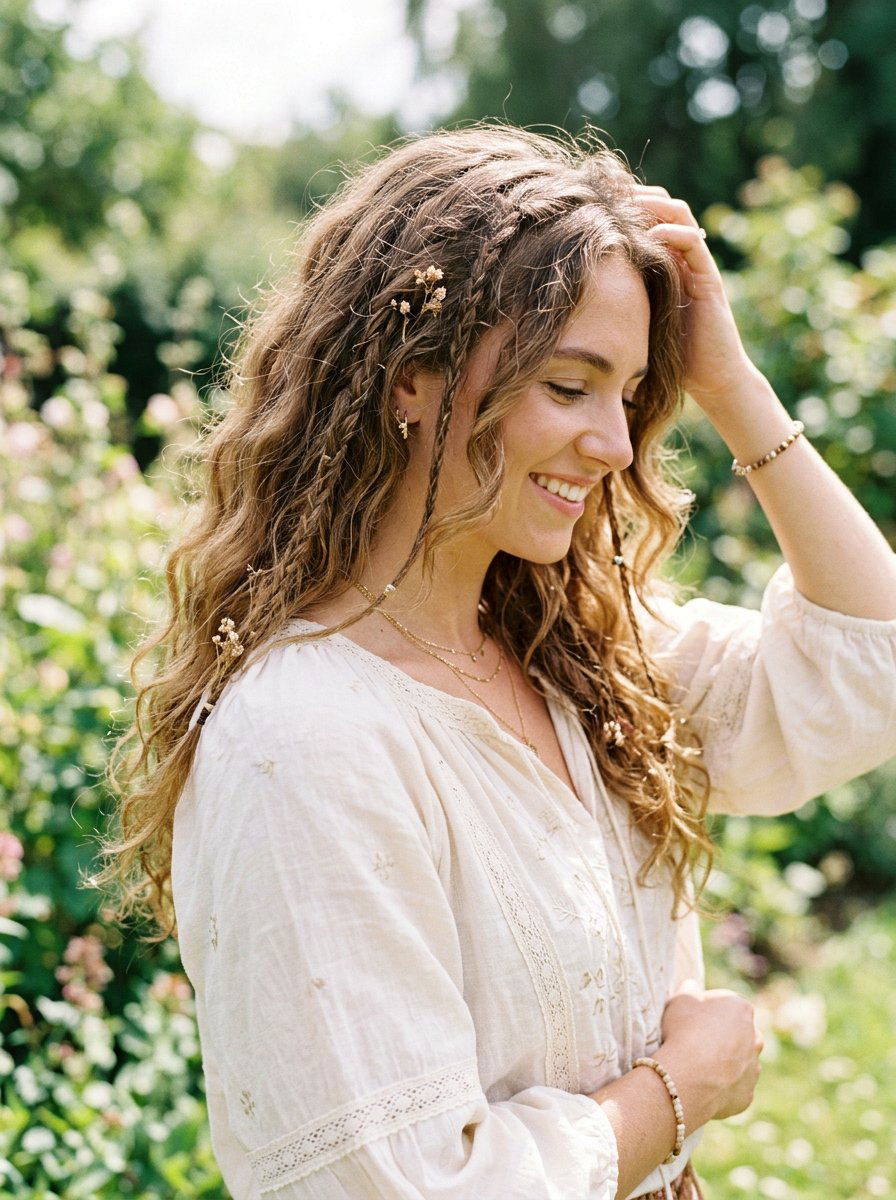 Soft Boho Braids - 20 cute hairstyle for family dinner - 20 cute hairstyle for family dinner