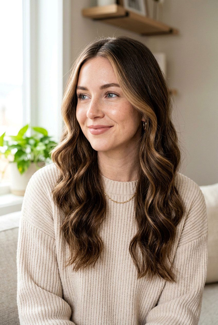 Soft Bronde Money Piece On Brown Hair - 20 bronde highlights for brown hair - 20 bronde highlights for brown hair