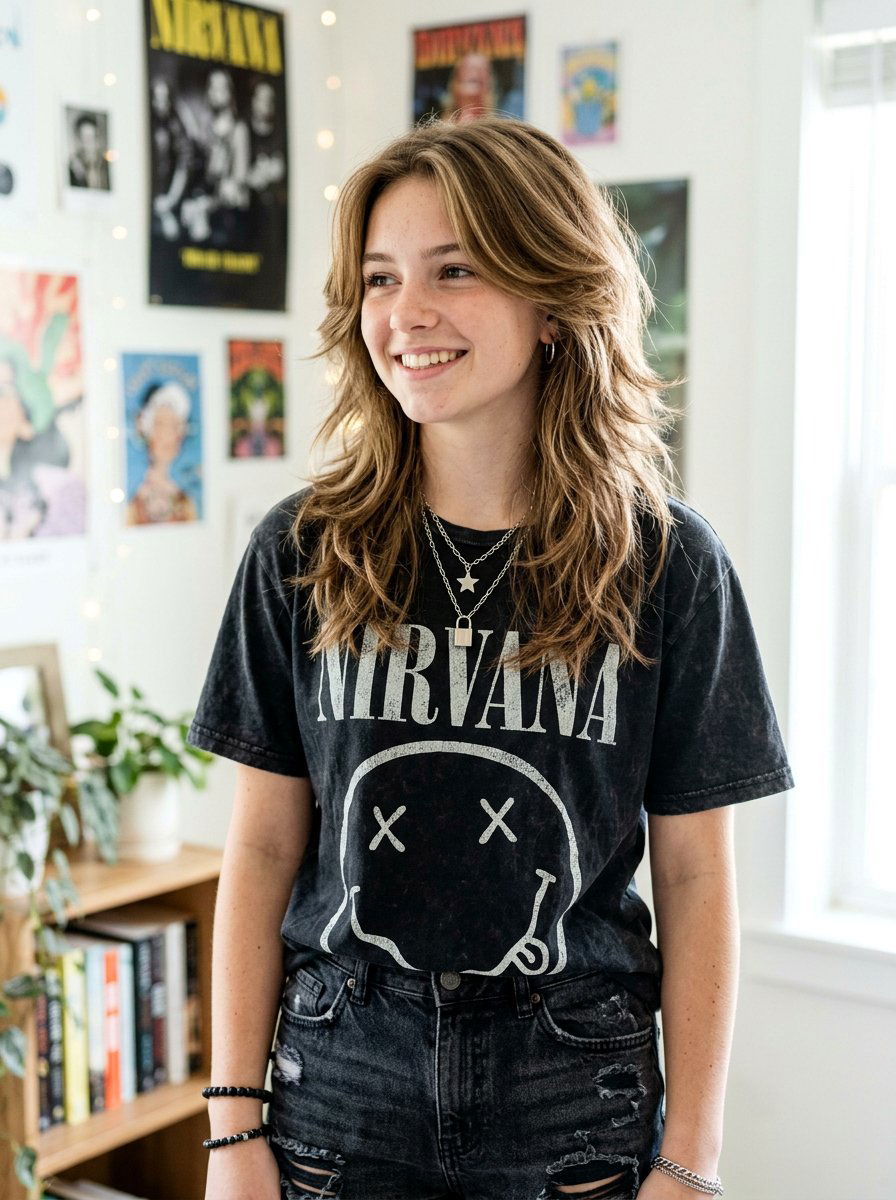 Soft Butterfly Haircut With Choppy Layers - 20 teen girls soft butterfly haircut - 20 teen girls soft butterfly haircut