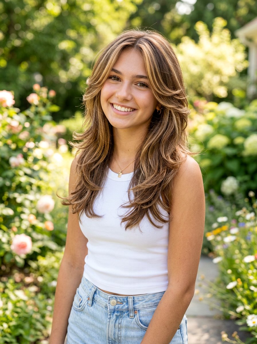 Soft Butterfly Haircut With Highlights - 20 teen girls soft butterfly haircut - 20 teen girls soft butterfly haircut