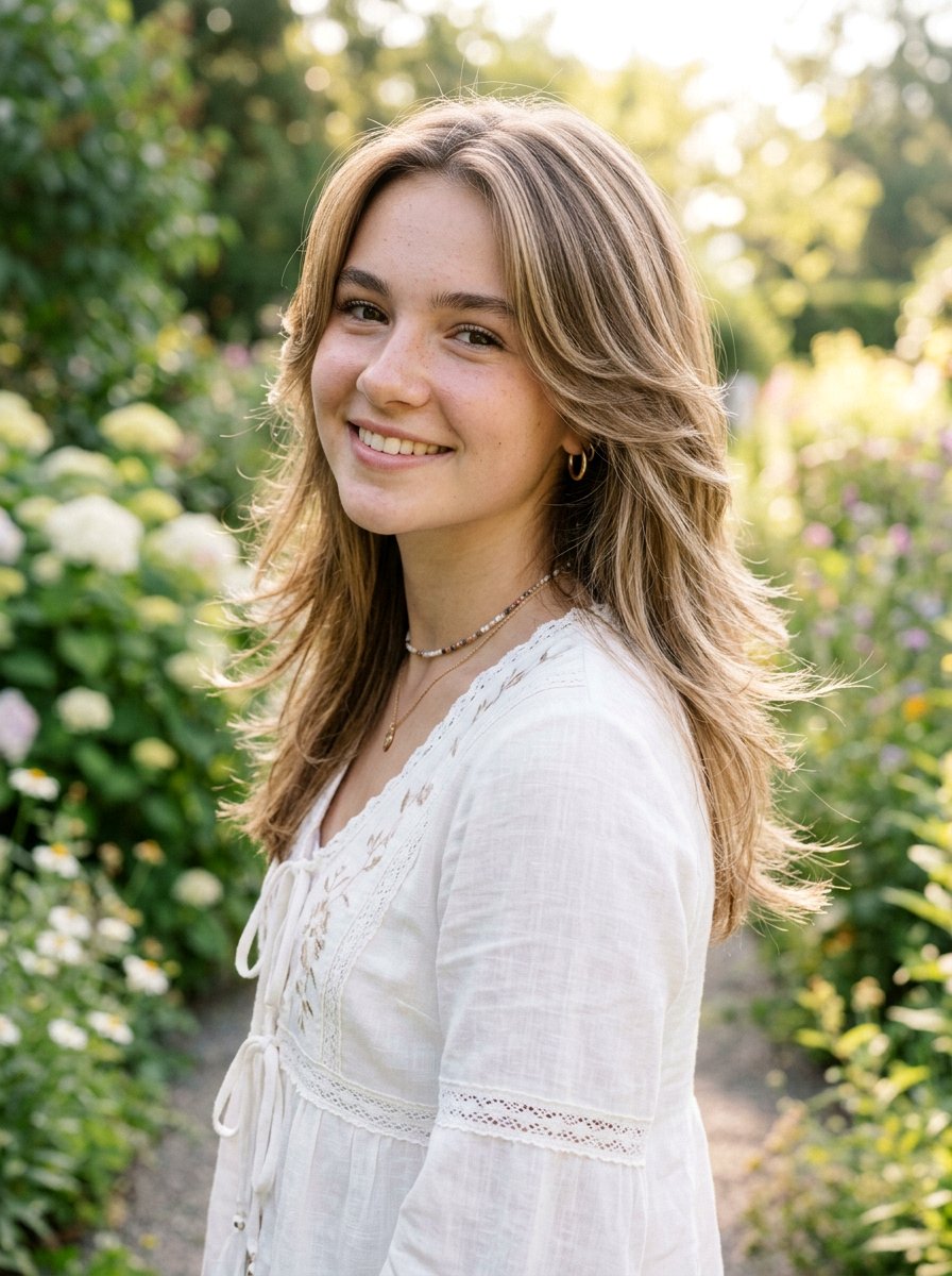 Soft Butterfly Haircut With Wispy Ends - 20 teen girls soft butterfly haircut - 20 teen girls soft butterfly haircut