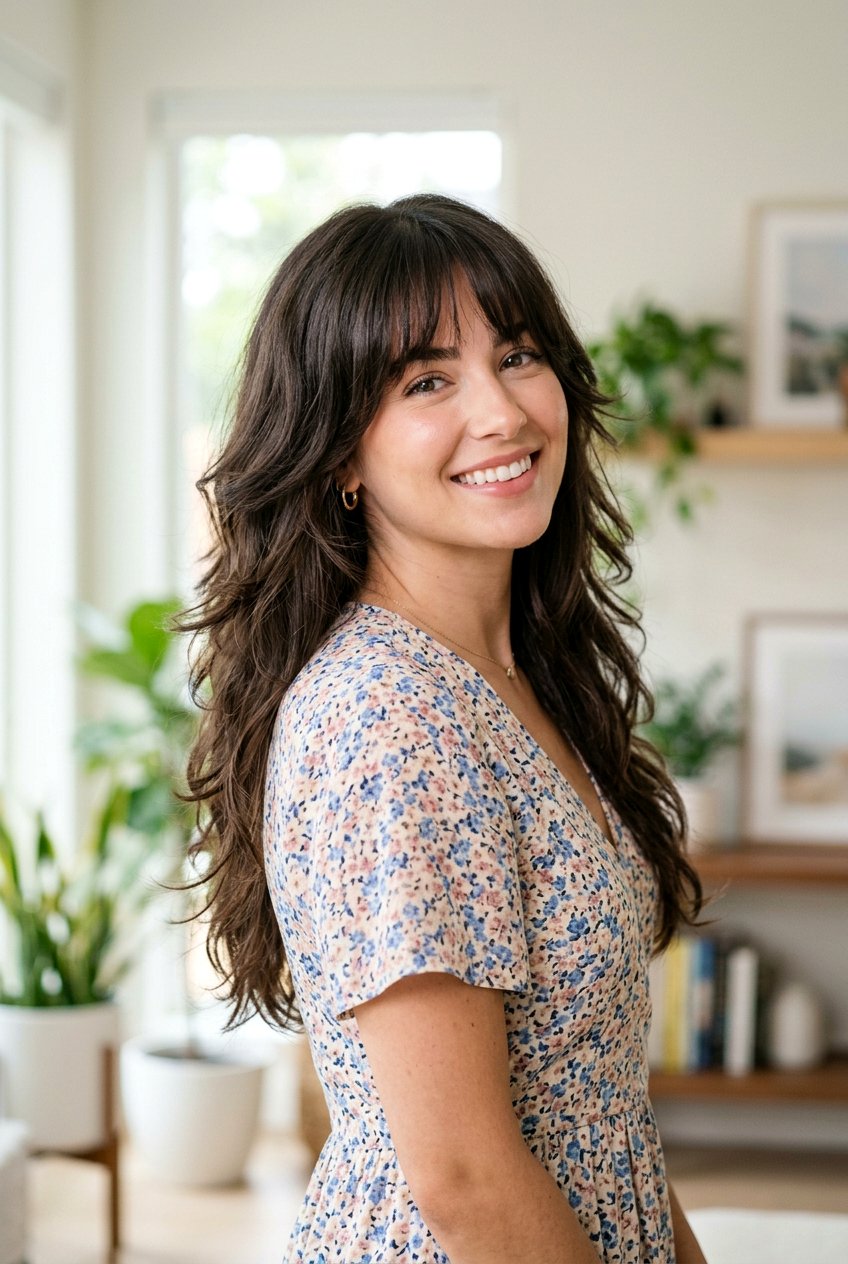 Soft Butterfly Layers With Fringe - 20 airy layers haircut - 20 airy layers haircut