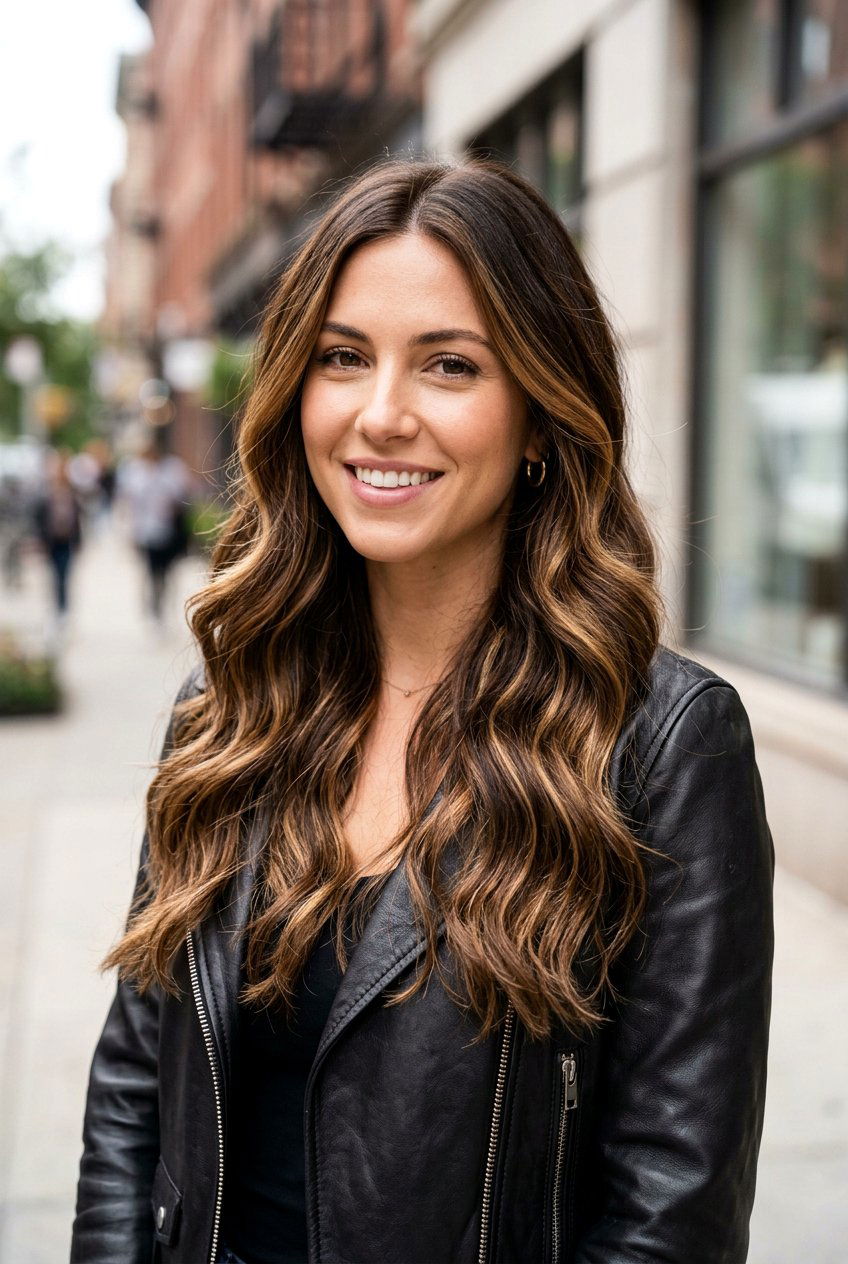 Soft Caramel Balayage for Dark Gray Hair - 20 low maintenance balayage for gray coverage - 20 low maintenance balayage for gray coverage