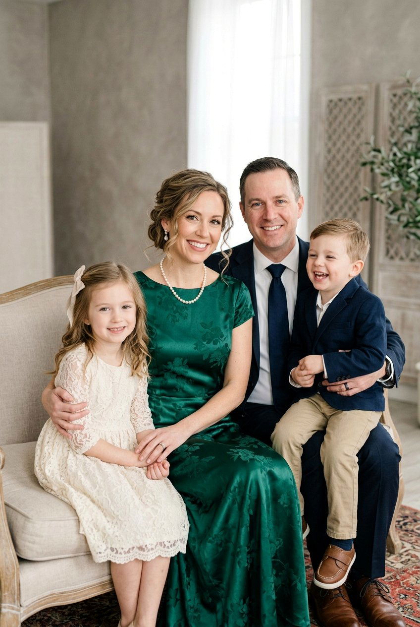 Soft Chignon For Formal Family Photos - 20 family photo hairstyles - 20 family photo hairstyles