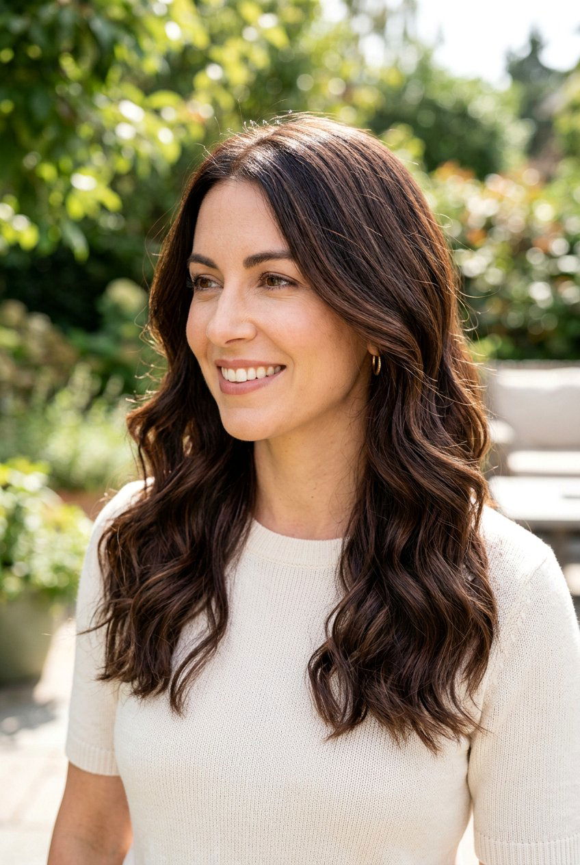 Soft Cola Lowlights - 20 cola brunette hair color - 20 cola brunette hair color