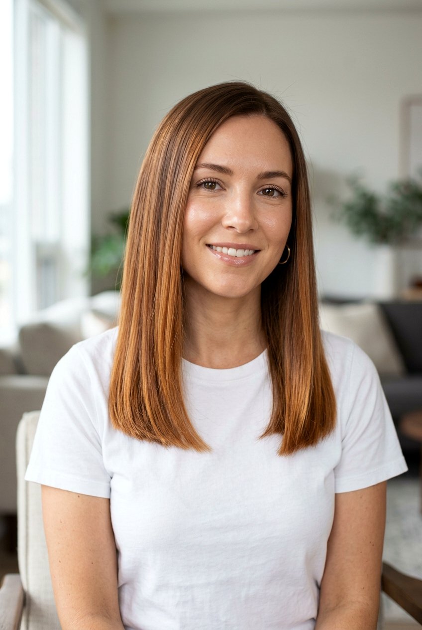 20 Flattering Copper Balayage for Shoulder Length Hair Ideas