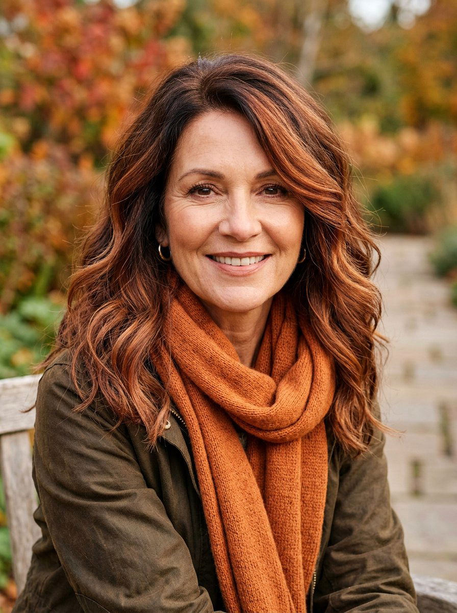 Soft Copper Balayage For Warm Complexions - 20 subtle balayage for mature women - 20 subtle balayage for mature women