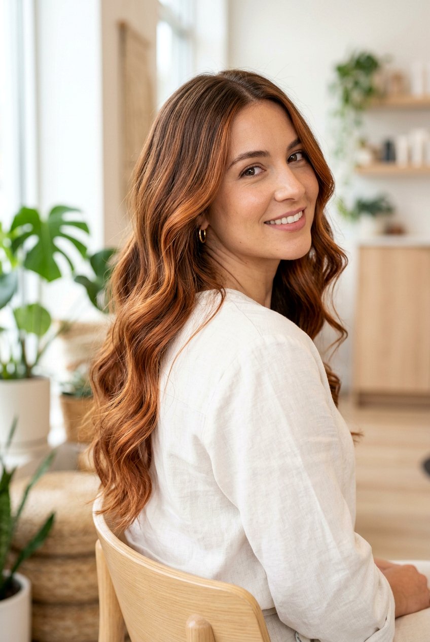 Soft Copper Balayage Hair Color - 20 spring copper hair color - 20 spring copper hair color