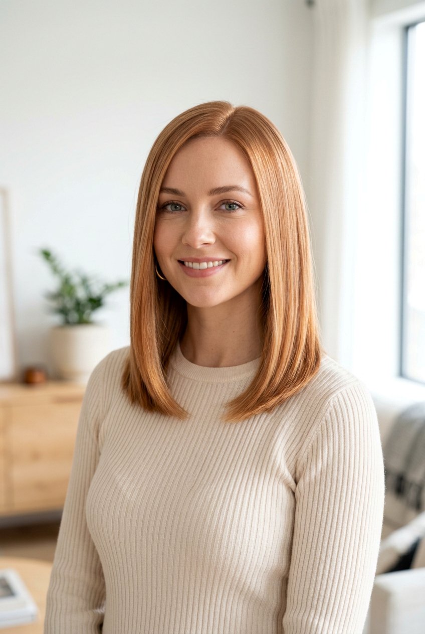 Soft Copper Blonde Gloss On Natural Blonde - 20 copper blonde hair color - 20 copper blonde hair color