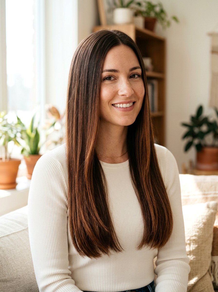 Soft Copper Brown Balayage For A Subtle Change - 20 soft copper brown balayage - 20 soft copper brown balayage