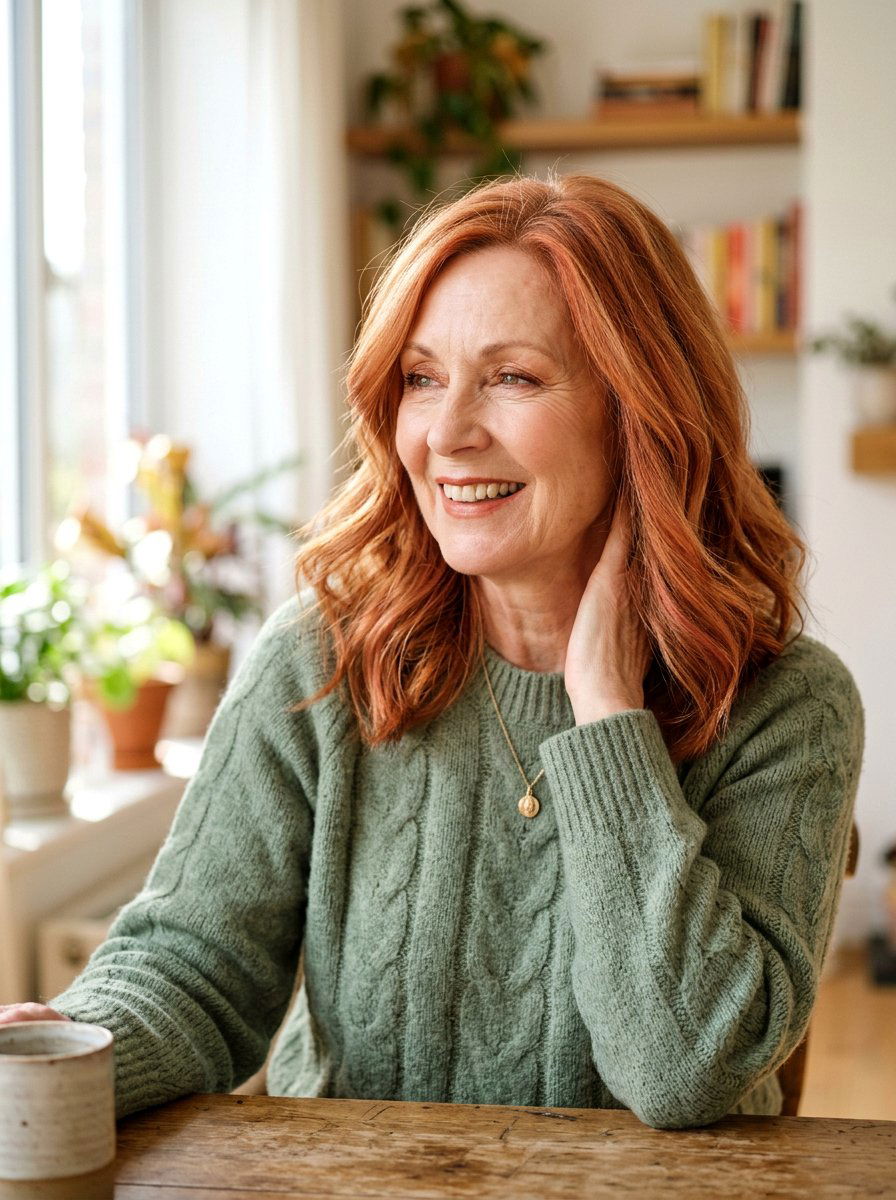 Soft Copper Glow - 20 youthful hair color for older women - 20 youthful hair color for older women