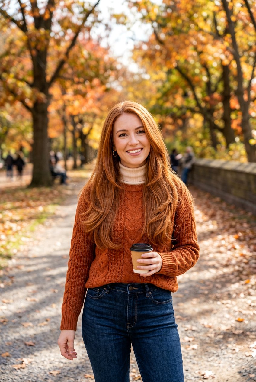 Soft Copper On Long Layered Hair - 20 hair color ideas for long layered hair - 20 hair color ideas for long layered hair