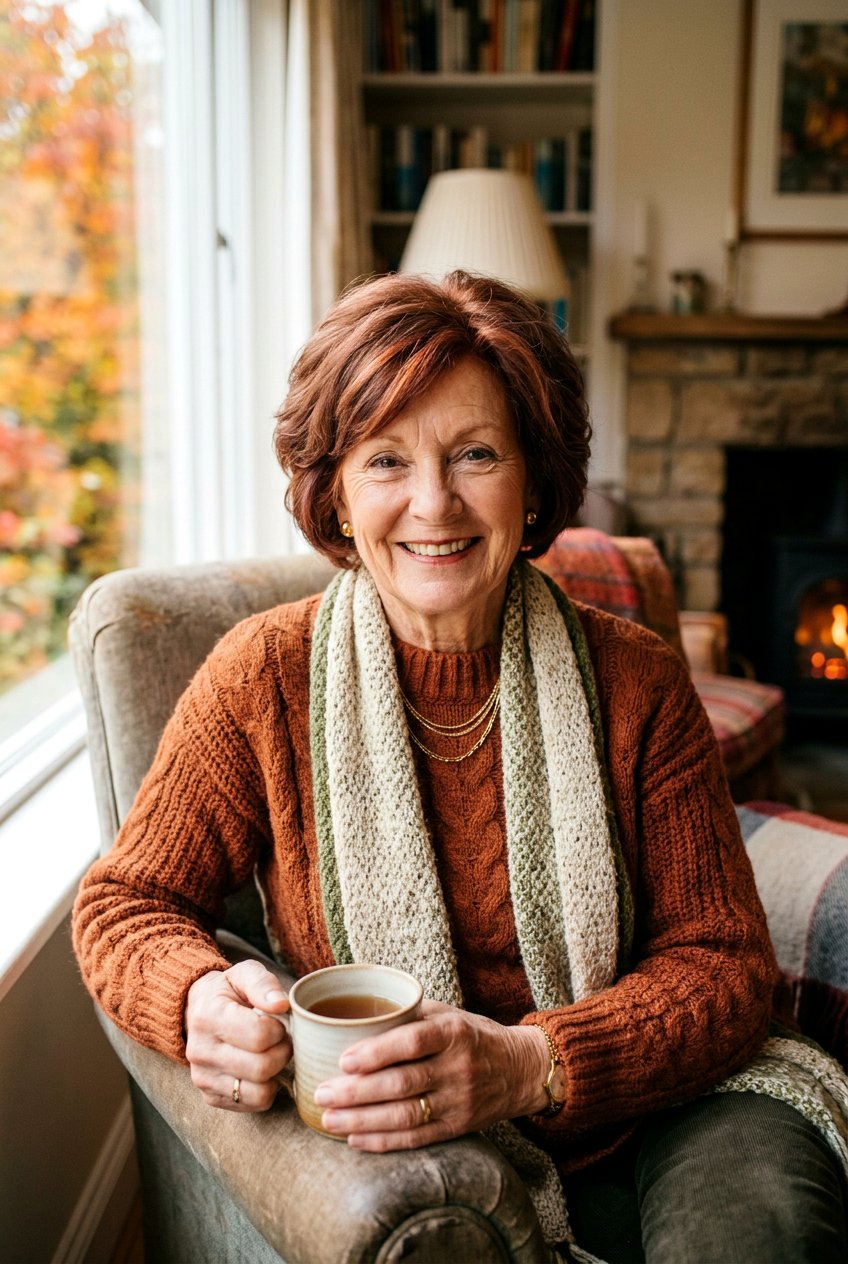 Soft Copper Red - 20 hair color ideas for women over 70 - 20 hair color ideas for women over 70