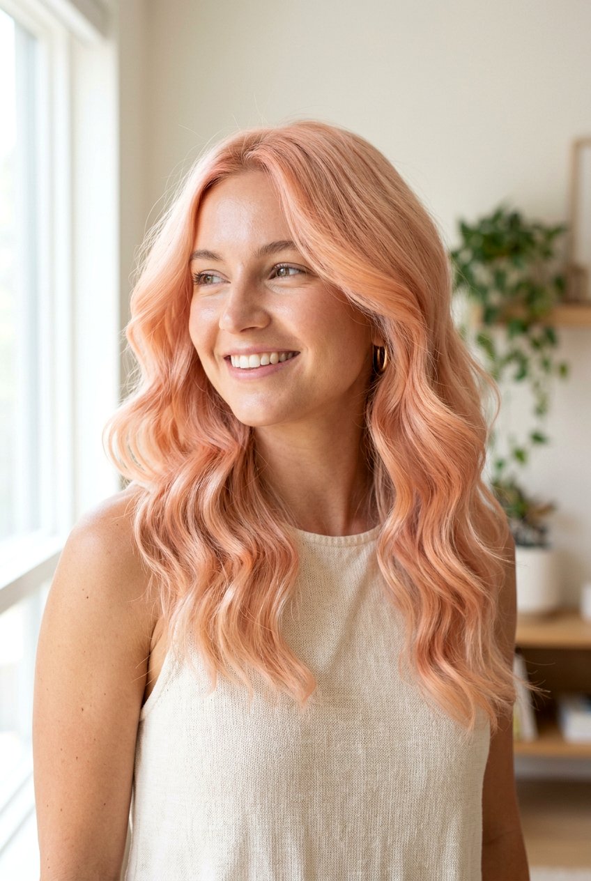 Soft Coral Hair - 20 coral hair color ideas - 20 coral hair color ideas