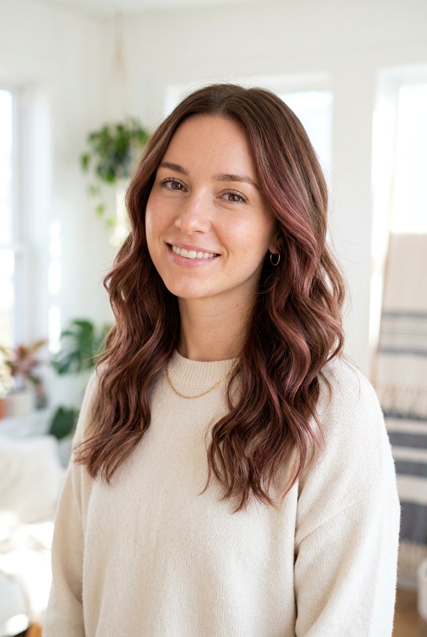 Soft Cranberry Balayage For Brunettes - 20 cranberry balayage hair color - 20 cranberry balayage hair color