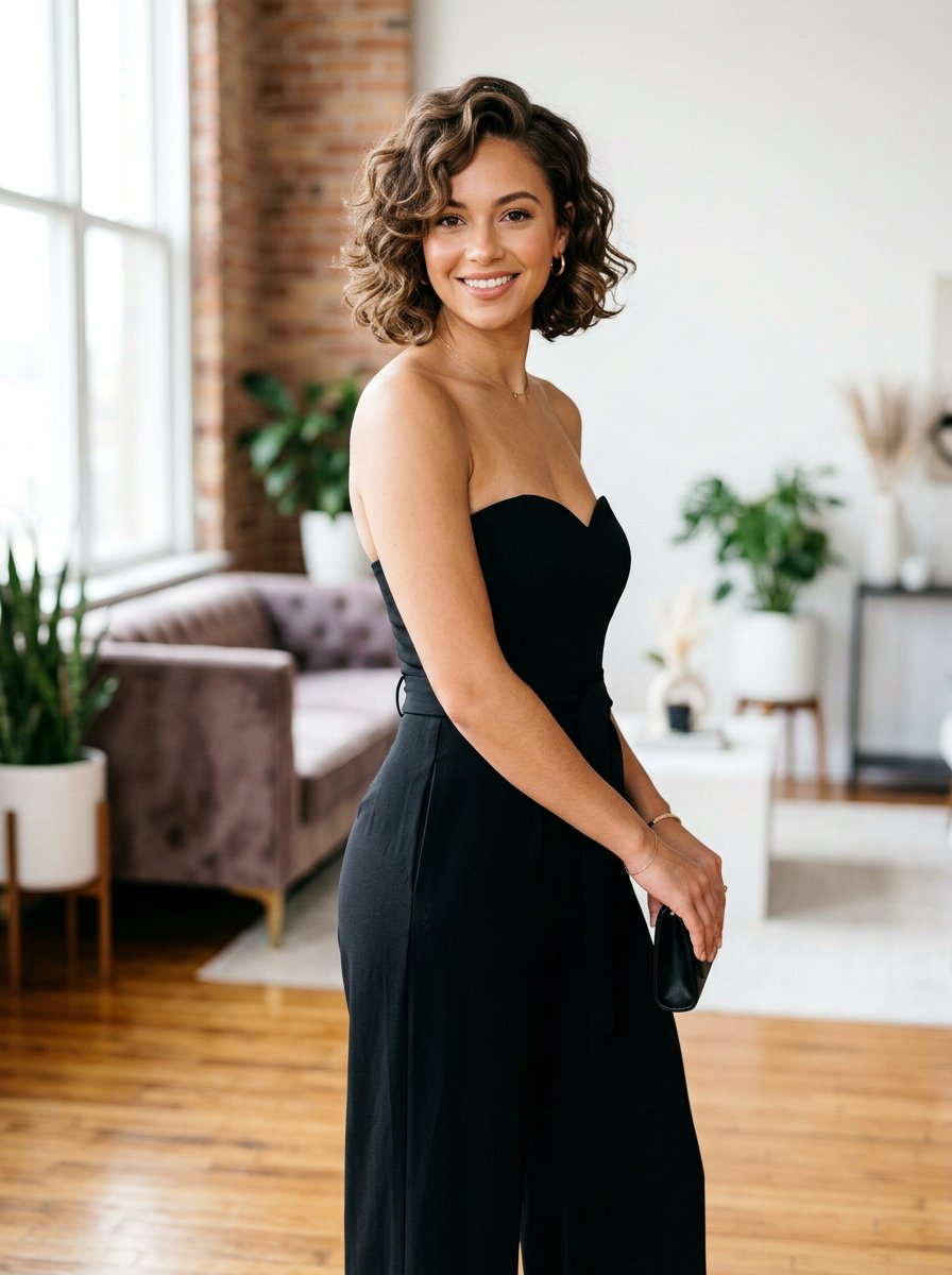 Soft Curled Bob With Side Part - 20 soft glam hairstyle for wedding guest - 20 soft glam hairstyle for wedding guest