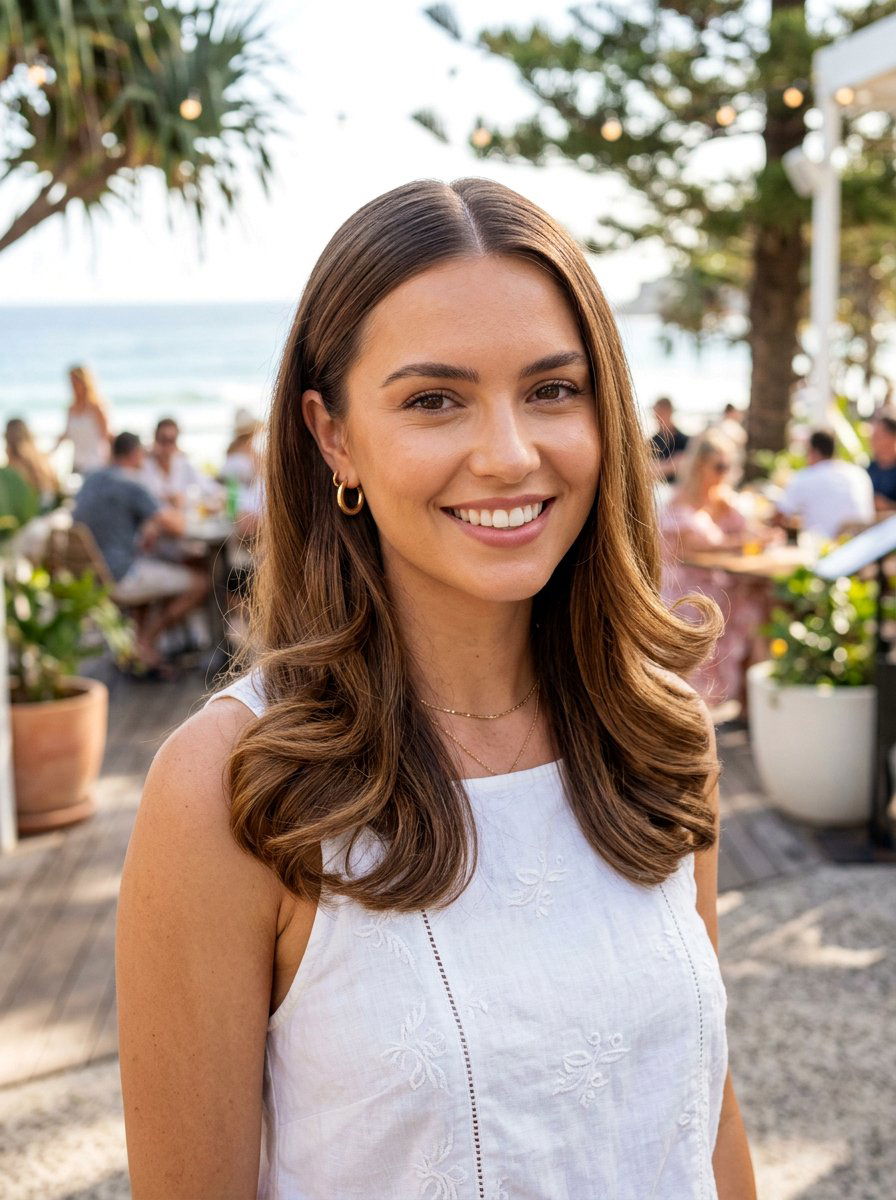 Soft Curled Ends With Middle Part - 20 soft glam hairstyle for long straight hair - 20 soft glam hairstyle for long straight hair