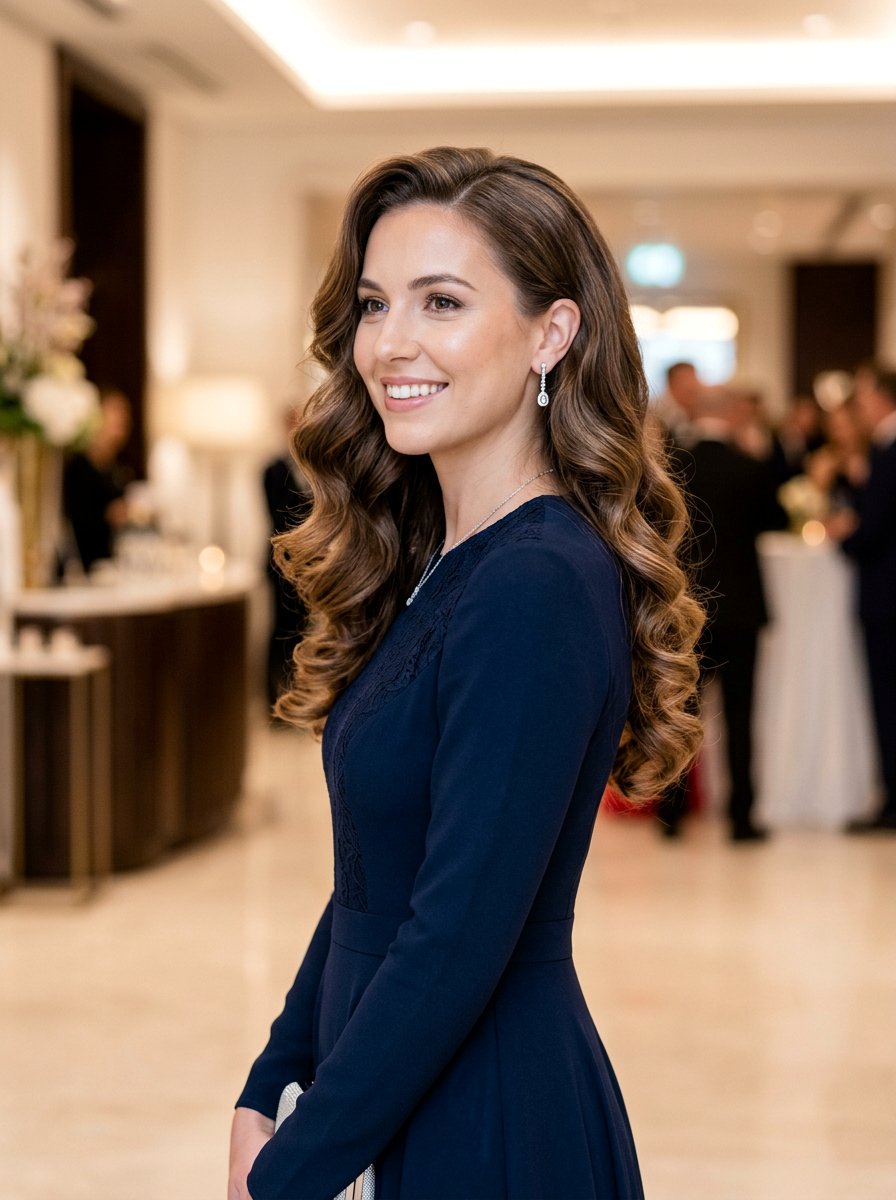 Soft Curled Long Hair - 20 hairstyle to soften cheekbones women - 20 hairstyle to soften cheekbones women