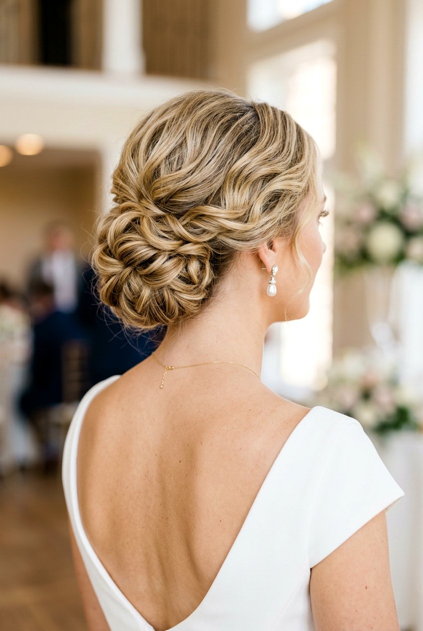Soft Curls Chignon Updo - 20 soft curls updo hairstyle - 20 soft curls updo hairstyle