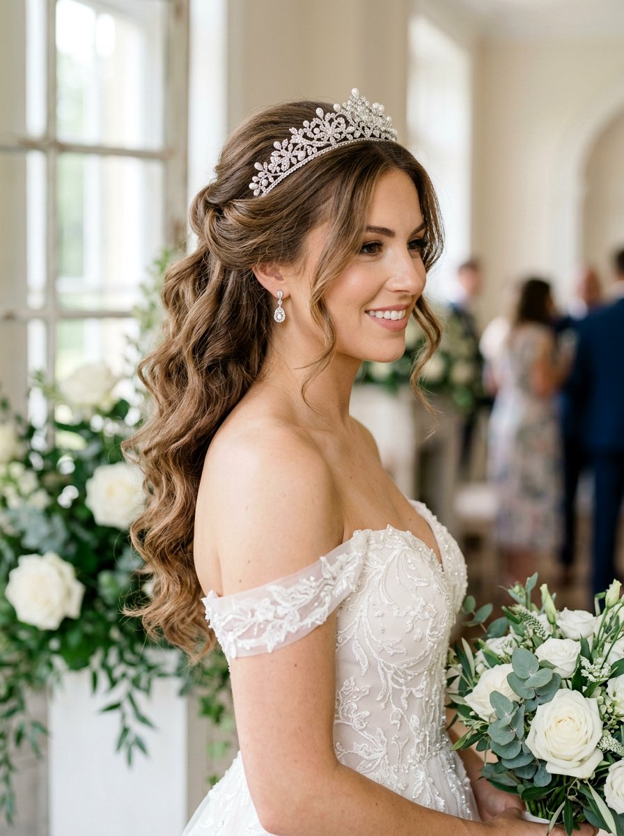 Soft Curls Hairstyle - 20 pre wedding shoot hairstyles - 20 pre wedding shoot hairstyles