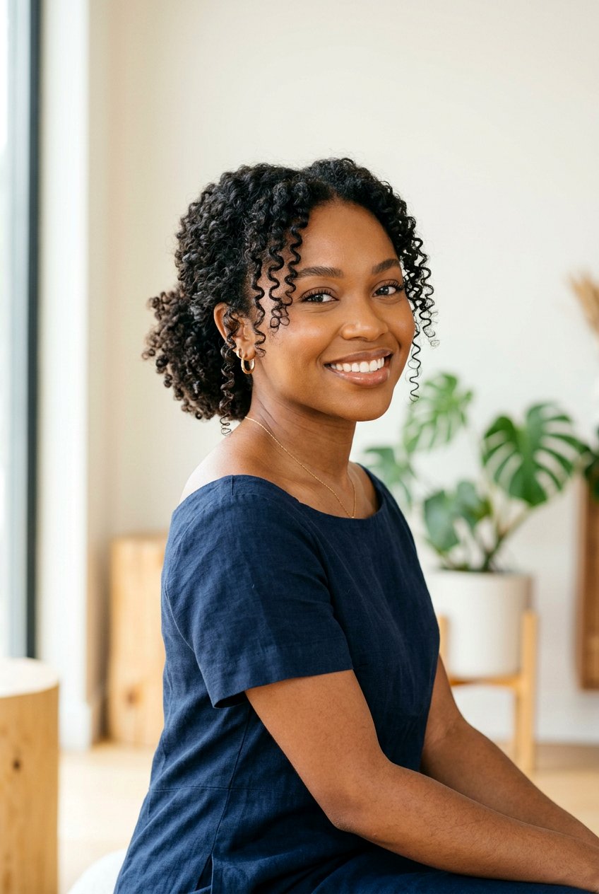 Soft Curls Updo For Natural Curls - 20 soft curls updo hairstyle - 20 soft curls updo hairstyle