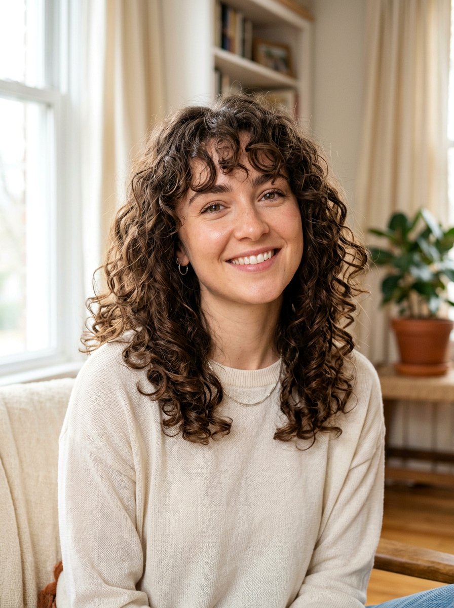 Soft Curls With Bangs - 20 soft curls hairstyle for older women - 20 soft curls hairstyle for older women