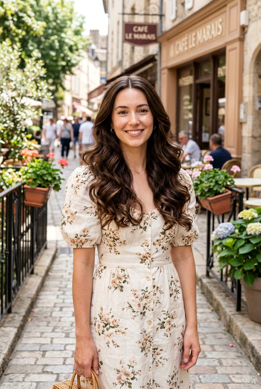 Soft Curls With Middle Part For Brunch - 20 brunch hairstyles for women - 20 brunch hairstyles for women