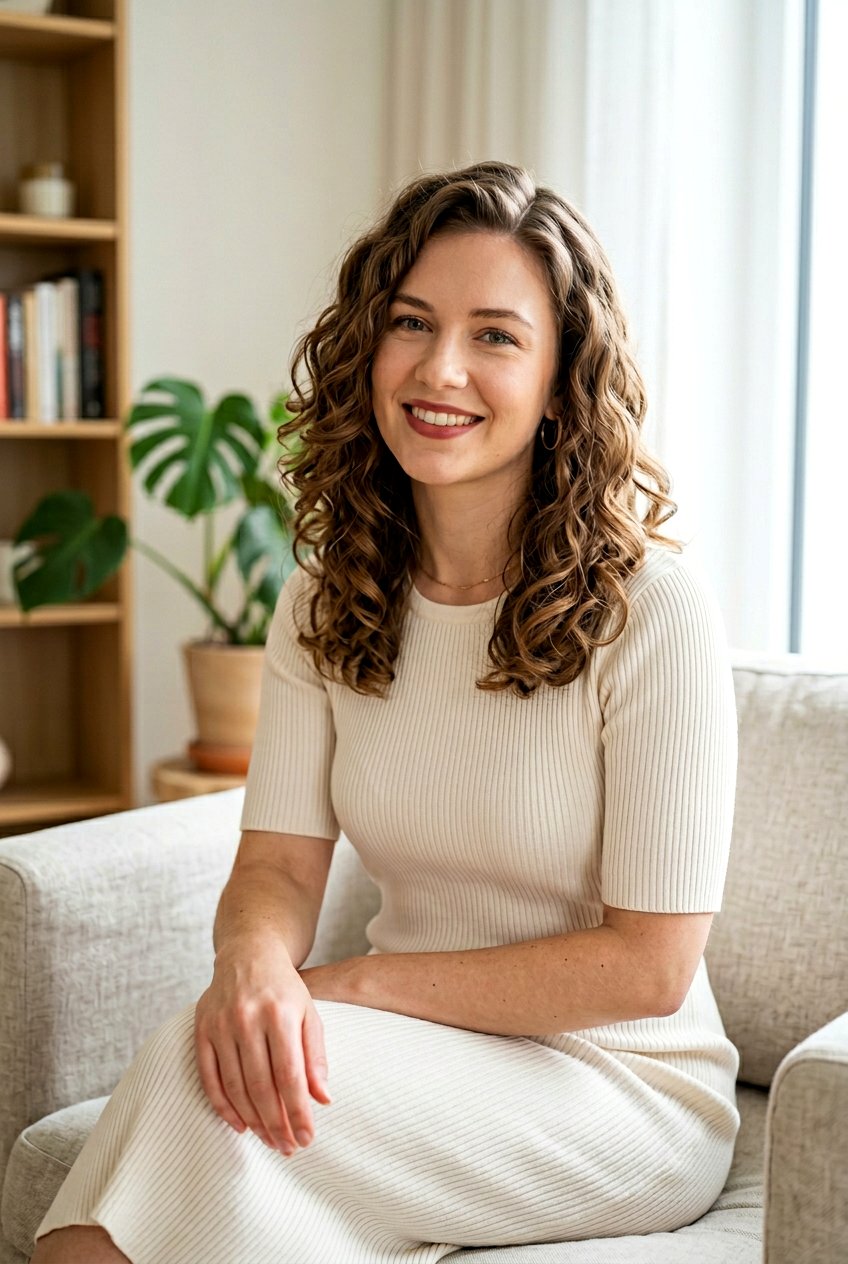 Soft Curls With Side Part - 20 soft curls for wedding guest hair - 20 soft curls for wedding guest hair