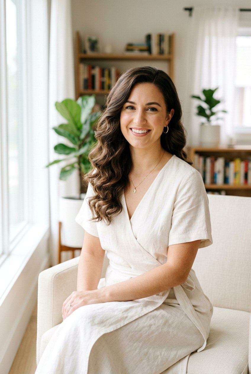 Soft Curls With Side Part - 20 baby shower hairstyles - 20 baby shower hairstyles