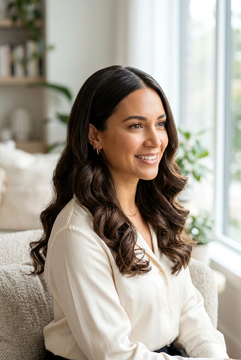 Soft Curls With Sleek Roots - 20 soft curls hairstyles