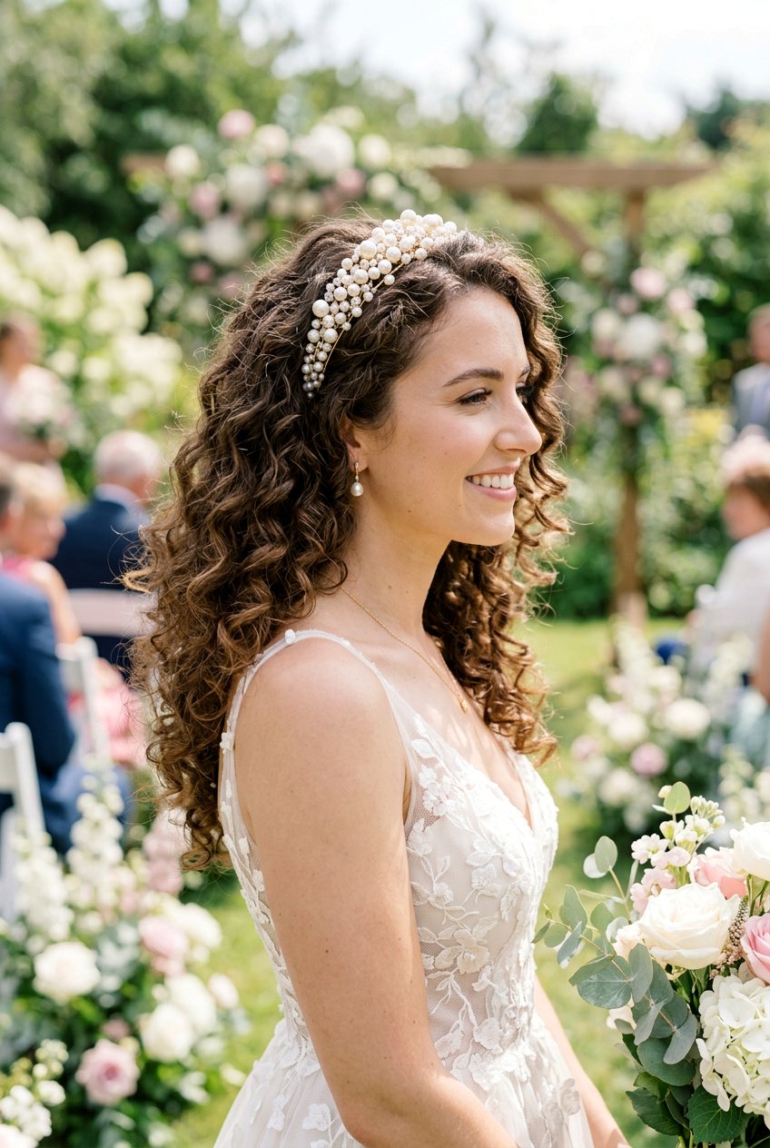 Soft Curls with Headband - 20 wedding guest hairstyles for short hair - 20 wedding guest hairstyles for short hair