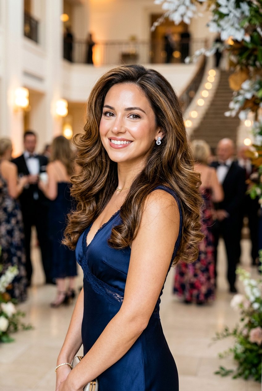 Soft Curly Blowout Look - 20 simple interview curls - 20 simple interview curls