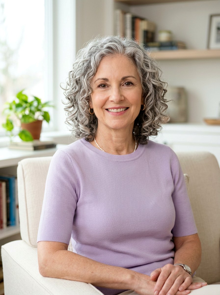 Soft Curly Bob - 20 interview hairstyle for mature women - 20 interview hairstyle for mature women