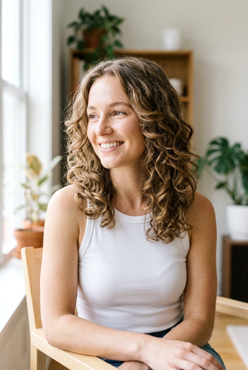 Soft Curly Butterfly Layers For Fine Hair - 20 curly butterfly layers for long hair - 20 curly butterfly layers for long hair